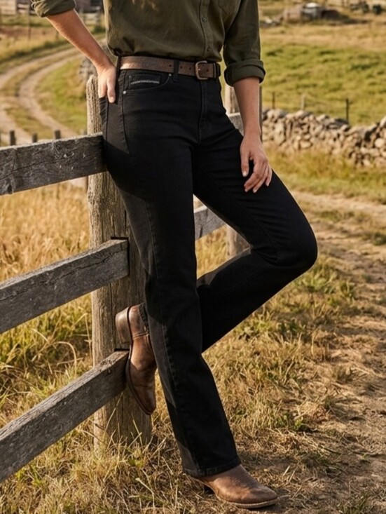 Levi's Denim - Levi's Black Flared-Leg Jeans